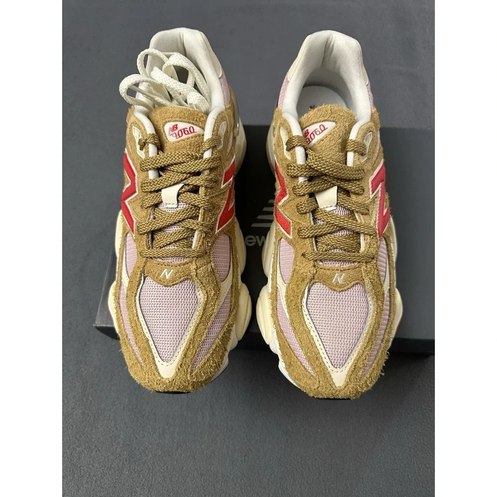 New Balance 9060 Great Plains Beige True Red U9060GEA Size 9.5M/11W Sneakers NIB